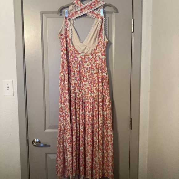 Alexia Admor Tezzi Maxi Dress| Women's Tezzi V-Neck Tiered Maxi Dress Size 8 - Picture 4 of 8